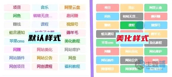 图片[1]-WordPress子比主题美化之标签云模块方形美化代码分享-主题铺