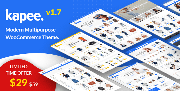 Kapee汉化中文版(更新到1.7.1)-现代WooCommerce WordPress轻量主题下载-主题铺