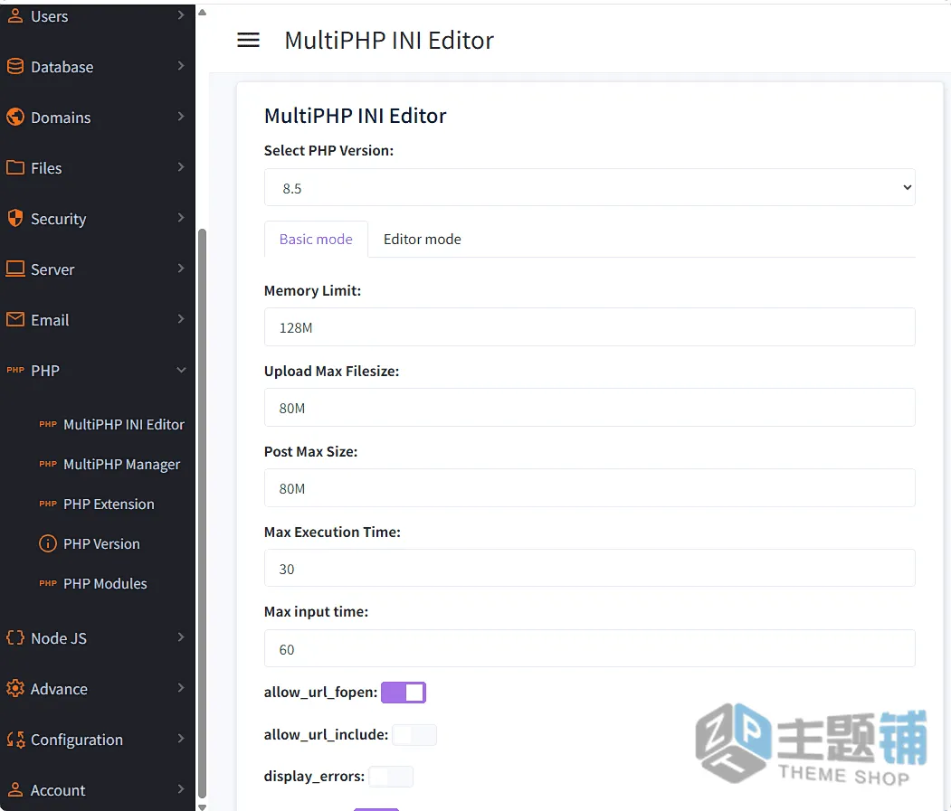 图片[19]-免费轻量OpenLiteSpeed环境控制面板之OLSPanel安装配置及超详细介绍-主题铺