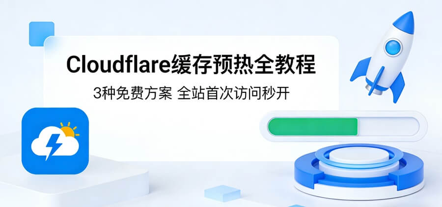 Cloudflare缓存预热全教程:解决WordPress首次访问慢,3种免费方案让全站秒开-主题铺