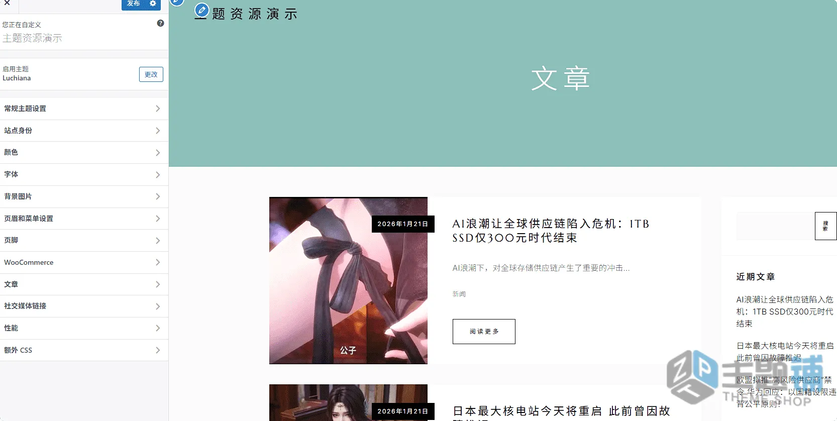 图片[7]-Luchiana汉化中文版(更新到5.11)-WooCommerce WordPress美容主题下载-主题铺