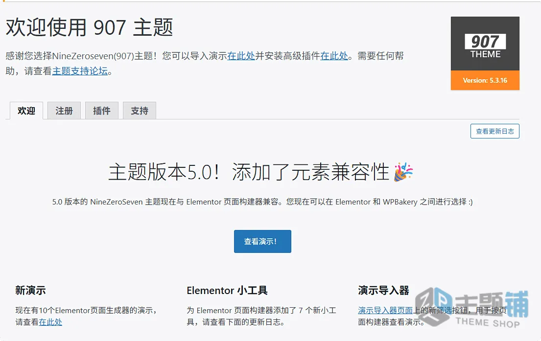 图片[4]-907 NineZeroSeven汉化中文版(更新到5.3.16)-多行业视差WordPress多用途主题下载-主题铺