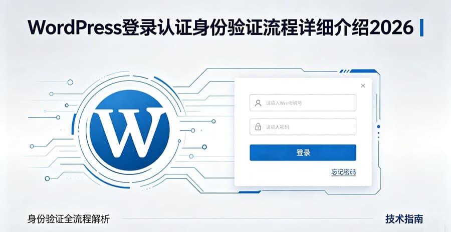 WordPress登录认证身份验证流程详细介绍2026-主题铺