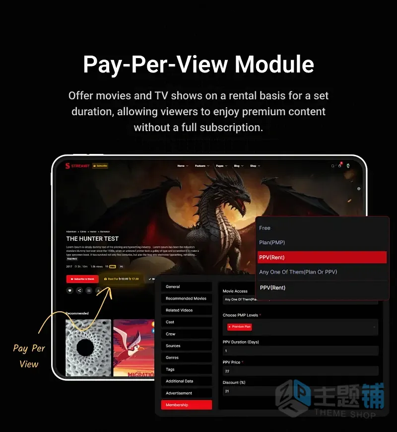 图片[3]-Streamit汉化中文版(更新到4.4.1)-视频直播WordPress电影流媒体主题下载-主题铺