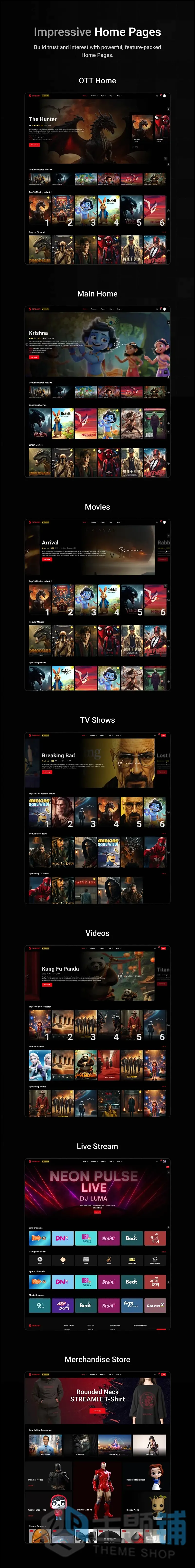 图片[5]-Streamit汉化中文版(更新到4.4.1)-视频直播WordPress电影流媒体主题下载-主题铺