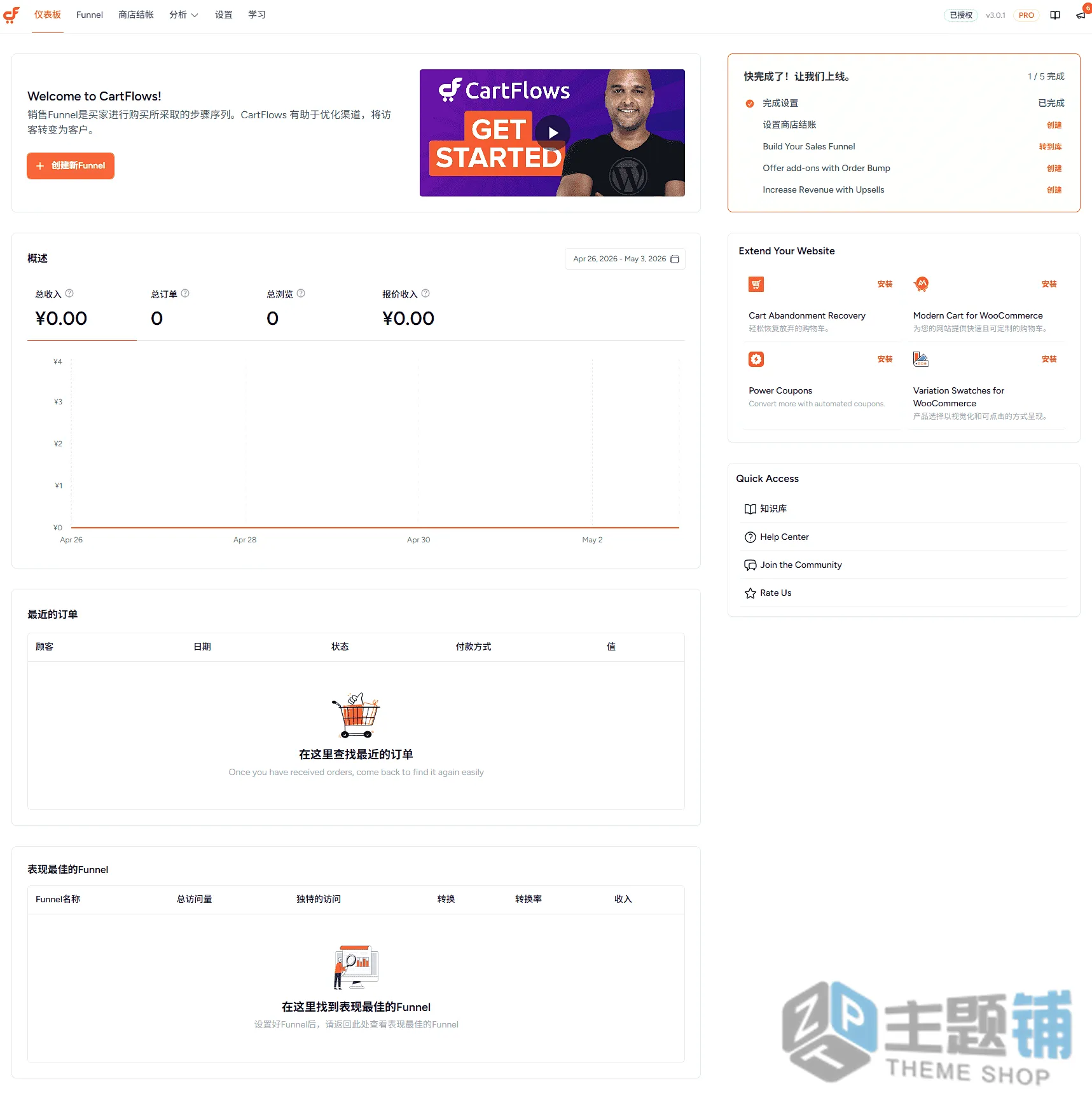 图片[5]-CartFlows Pro汉化中文版(更新到3.0.0)-漏斗WooCommerce结账步骤优化插件下载-主题铺