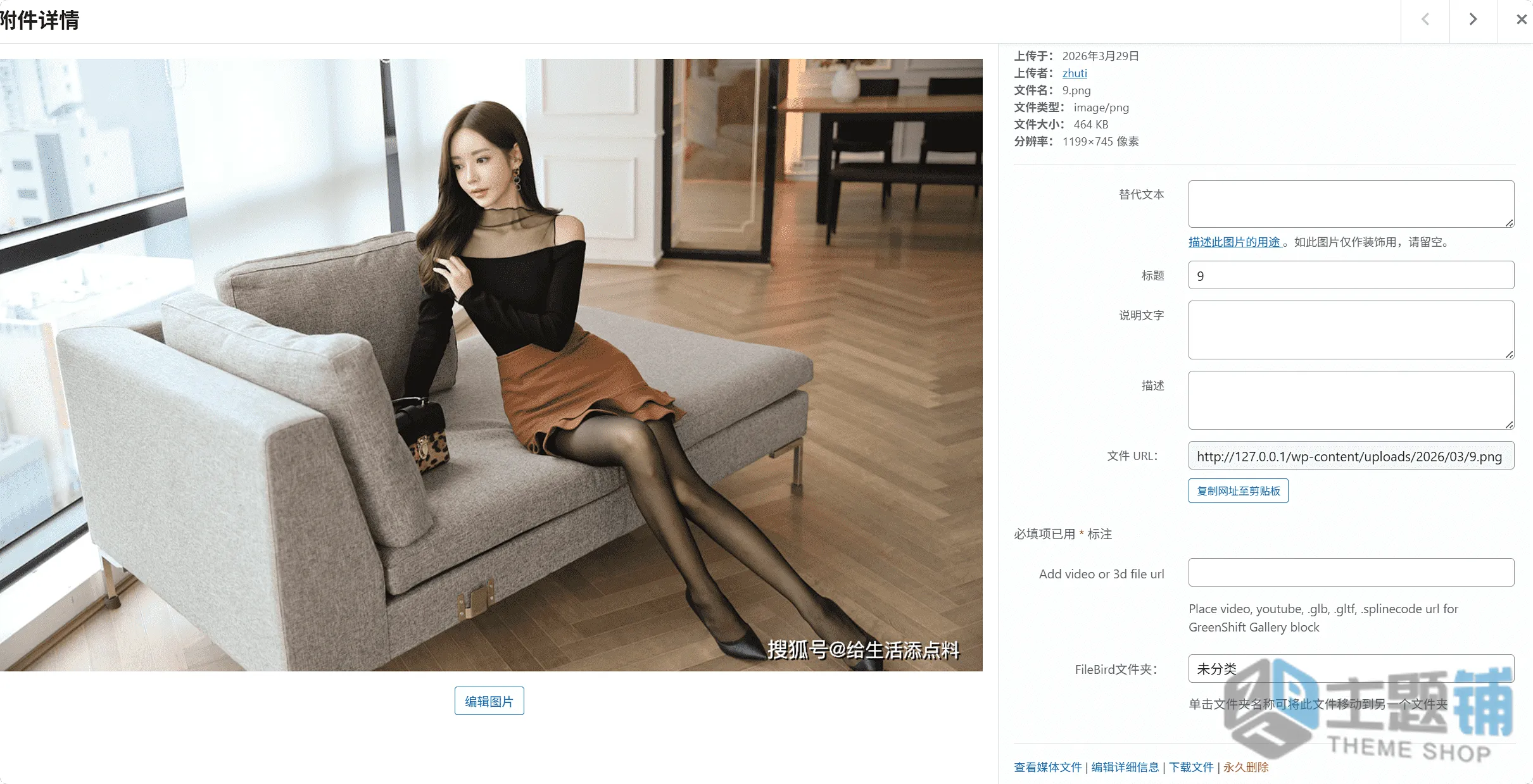 图片[8]-FileBird Pro汉化中文版(更新到6.5.5)-文件管理WordPress媒体库文件夹插件-主题铺