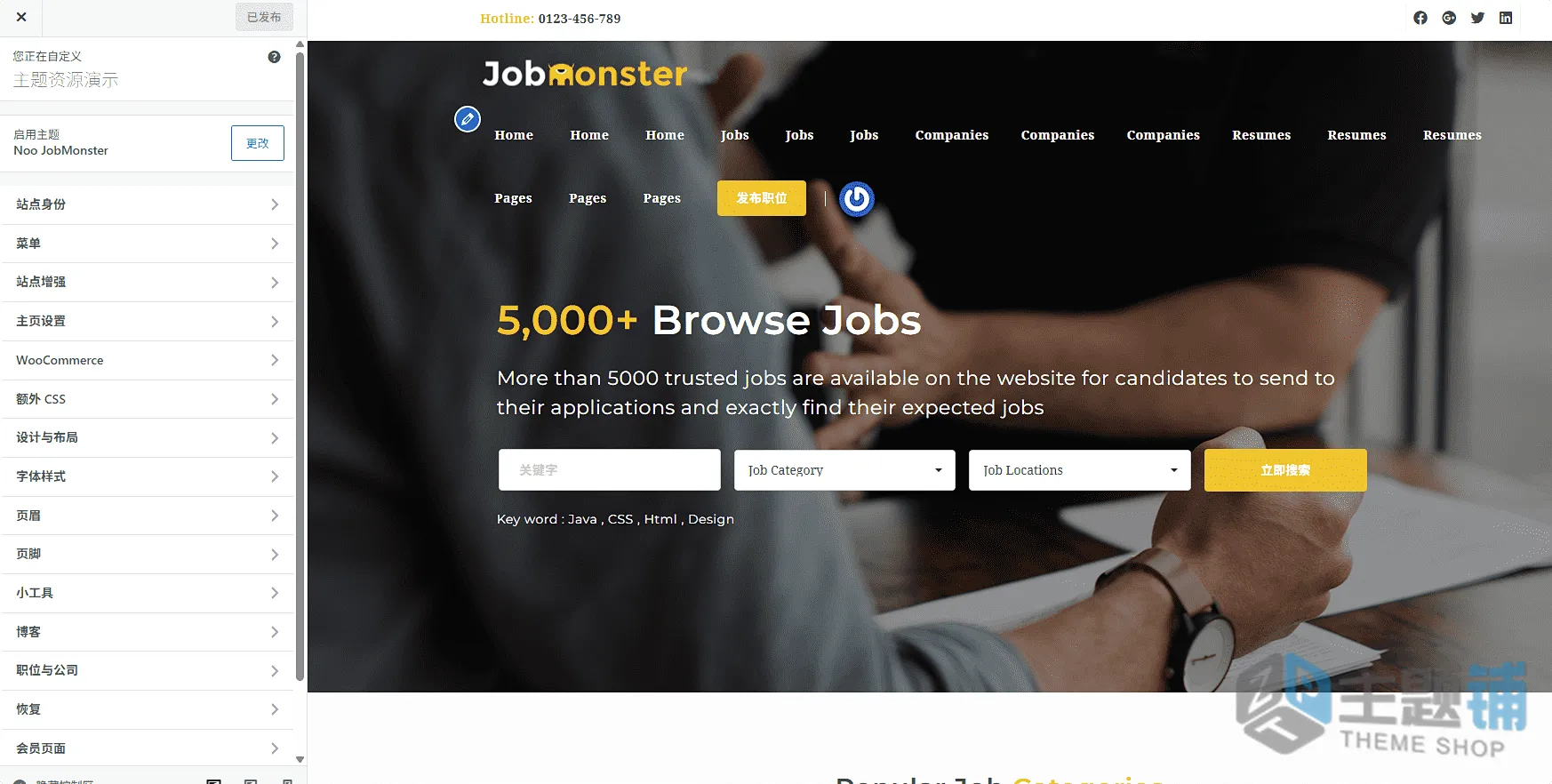 图片[13]-JobMonster汉化中文版(更新到4.8.6)-工作面板WordPress招聘主题下载-主题铺